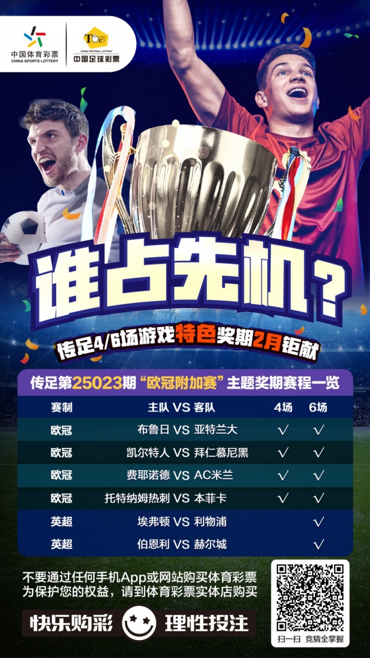  誰占先機？！傳足特色獎期第25023期聚焦歐冠附加賽