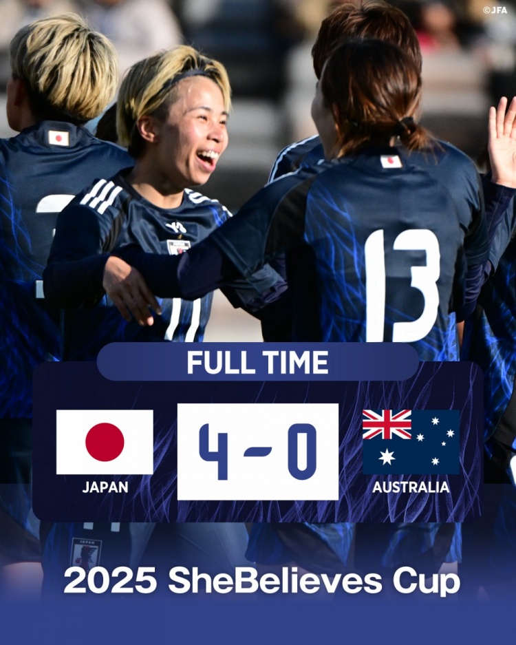  熱身賽日本女足4-0澳大利亞女足，田中美南2射1傳&長(zhǎng)谷川唯任隊(duì)長(zhǎng)