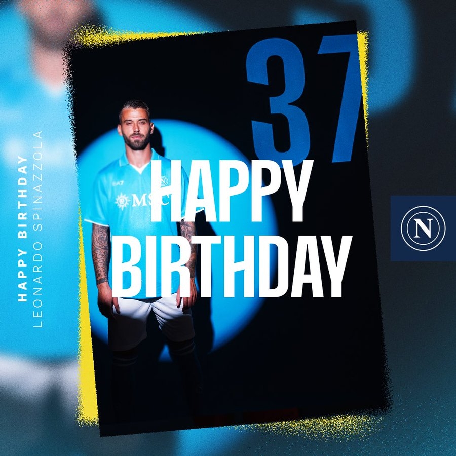  生日快樂！那不勒斯官方發(fā)文慶祝斯皮納佐拉32歲生日