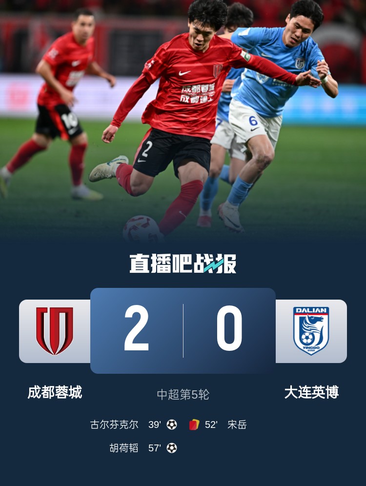  蜀道難！足球報：大連球隊近6年未在四川取勝 英博被蓉城全面壓制